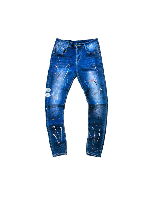 Spray Painted Skinny Jeans - SUPERBFLEX 