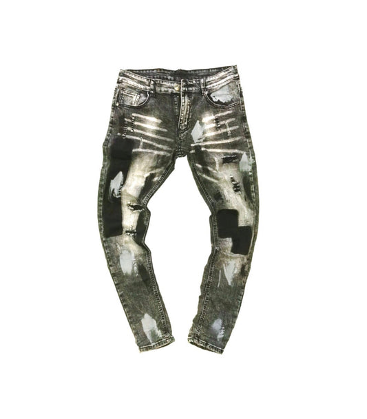 Pistol Patched Skinny Jeans - SUPERBFLEX 